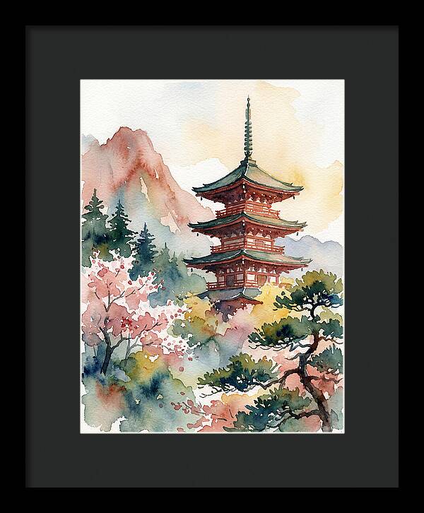 Pagoda Amidst Natures Beauty