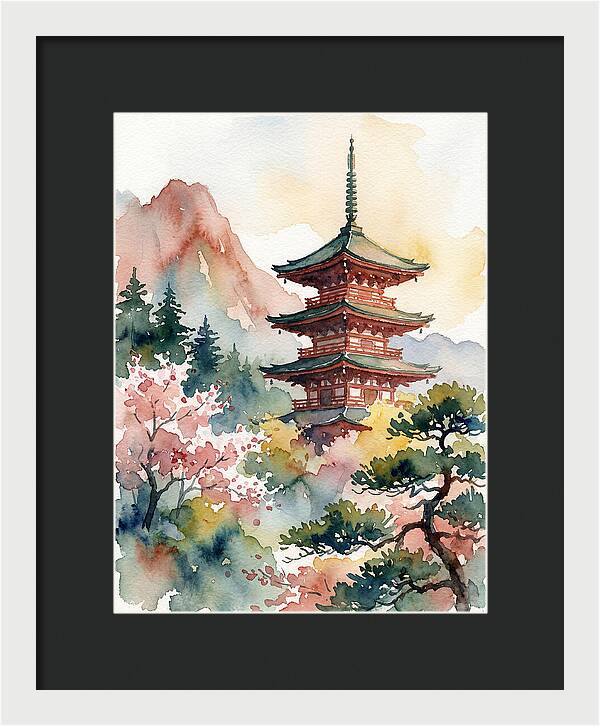 Pagoda Amidst Natures Beauty
