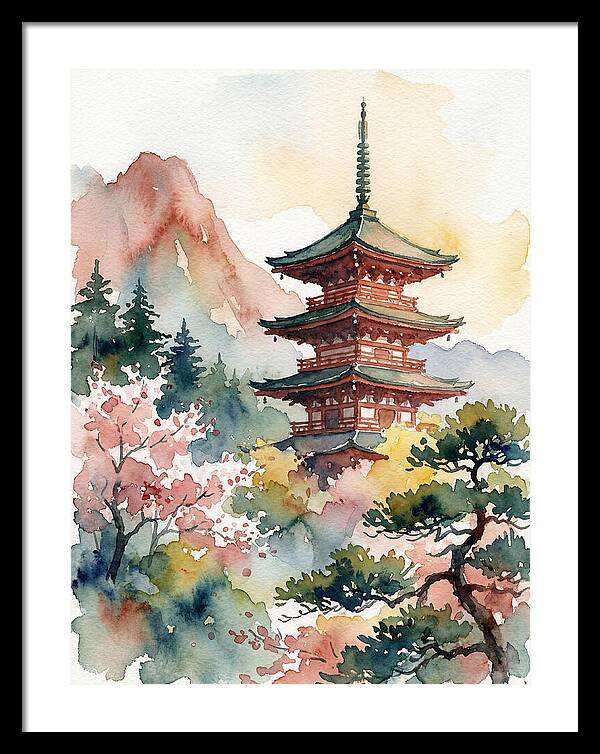 Pagoda Amidst Natures Beauty