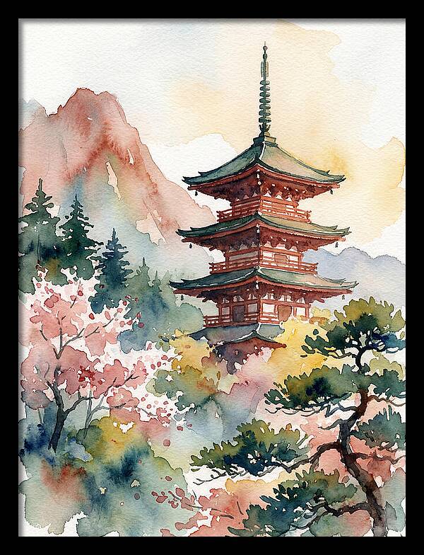 Pagoda Amidst Natures Beauty