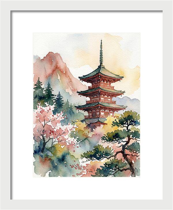 Pagoda Amidst Natures Beauty