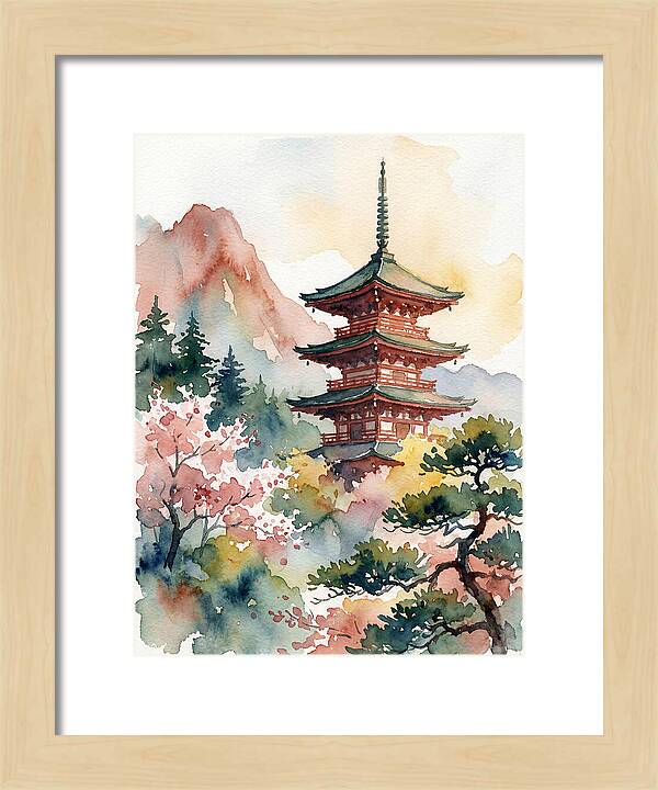 Pagoda Amidst Natures Beauty