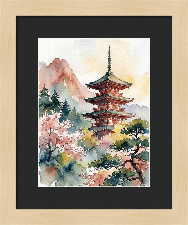 Pagoda Amidst Natures Beauty