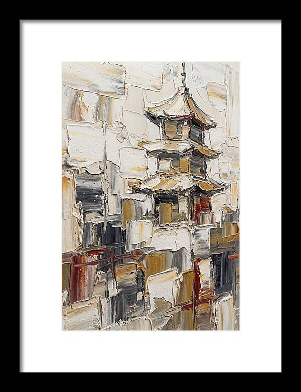 Pagoda In Palette Knife Style