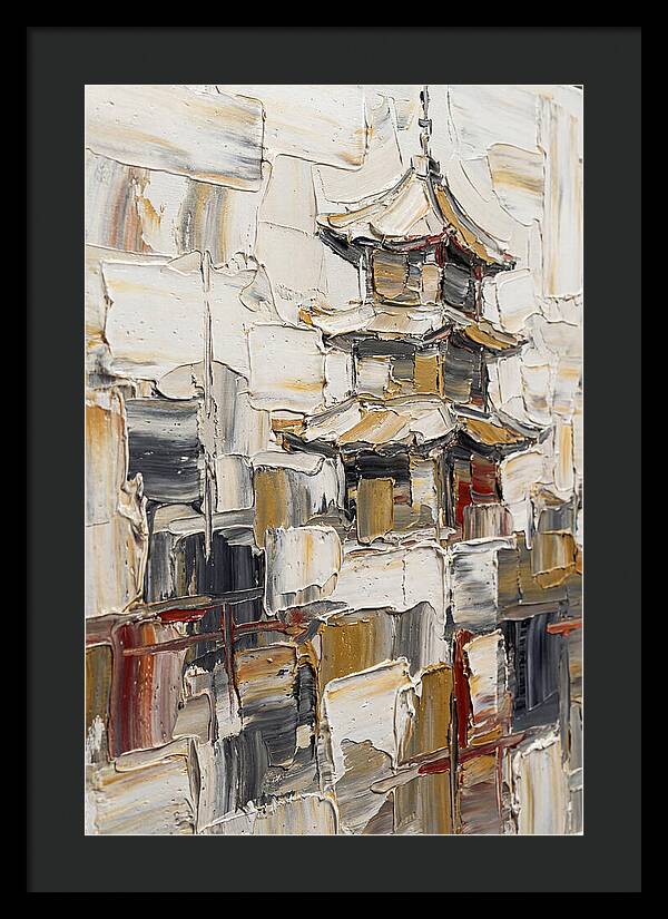 Pagoda In Palette Knife Style