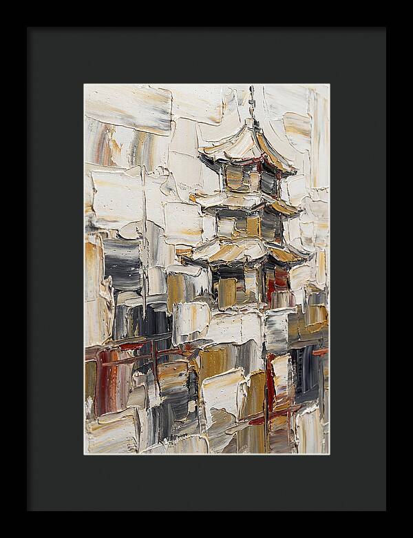 Pagoda In Palette Knife Style