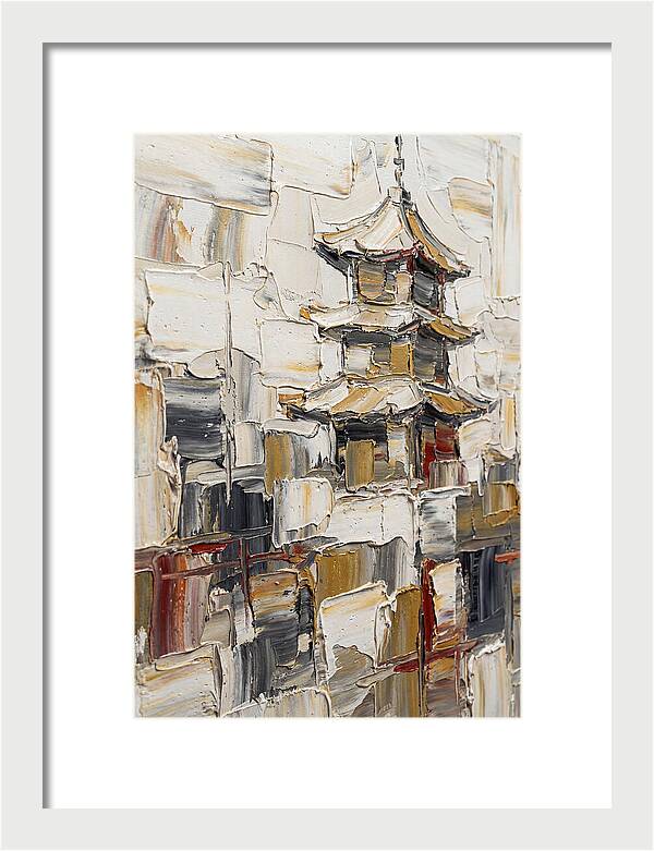 Pagoda In Palette Knife Style