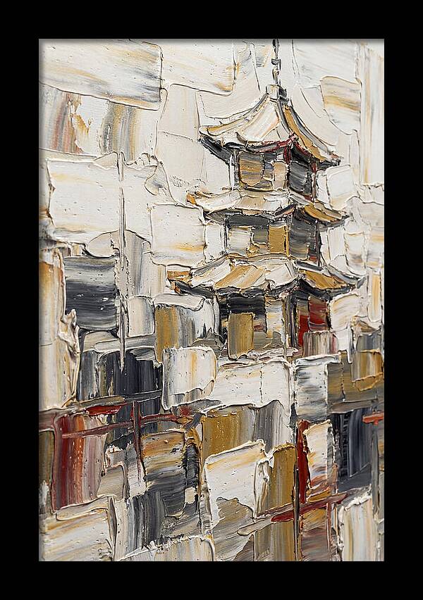 Pagoda In Palette Knife Style