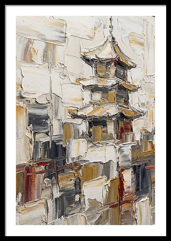 Pagoda In Palette Knife Style