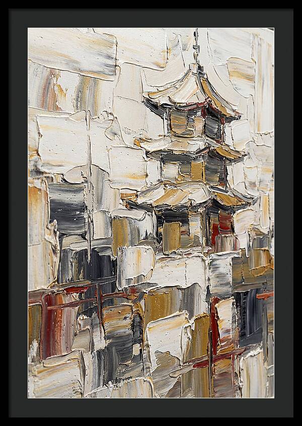 Pagoda In Palette Knife Style