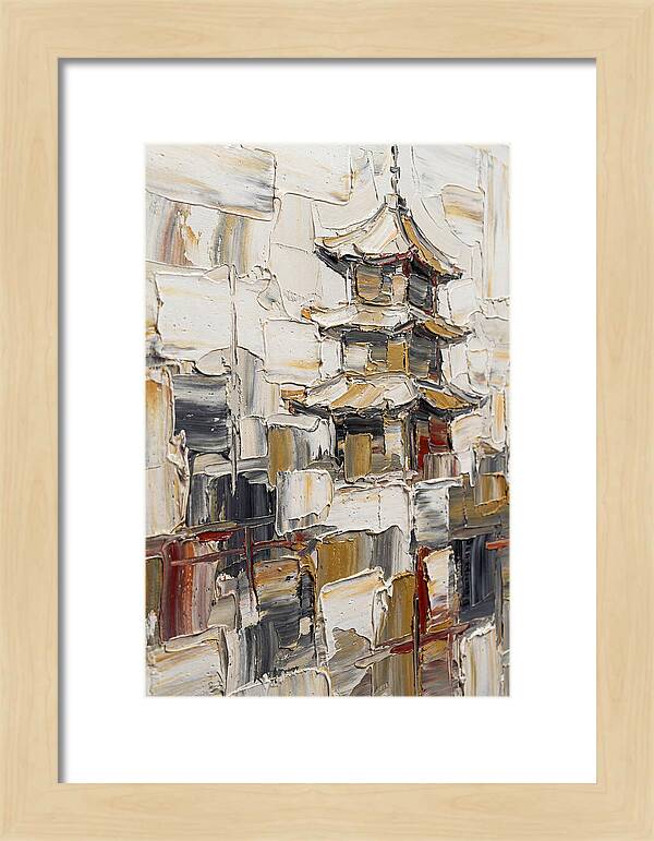 Pagoda In Palette Knife Style