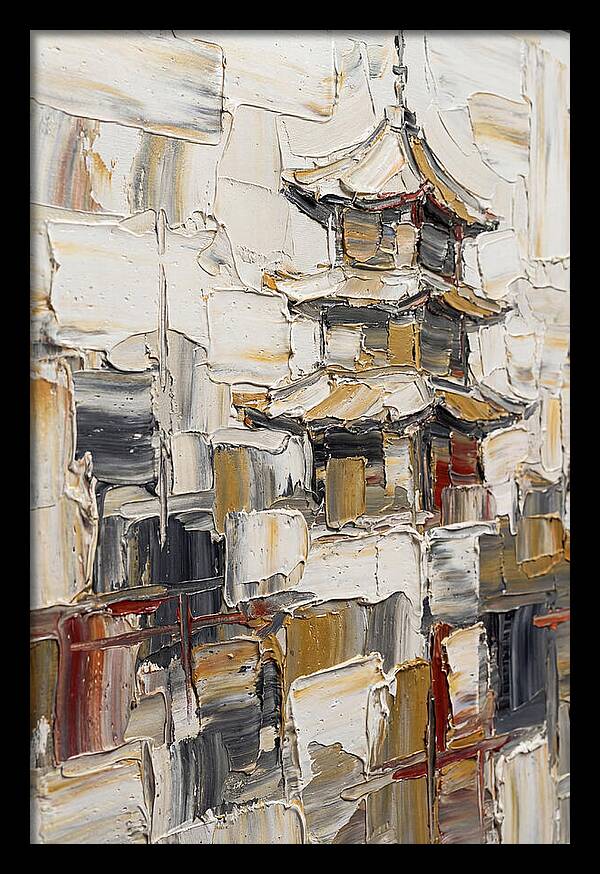 Pagoda In Palette Knife Style