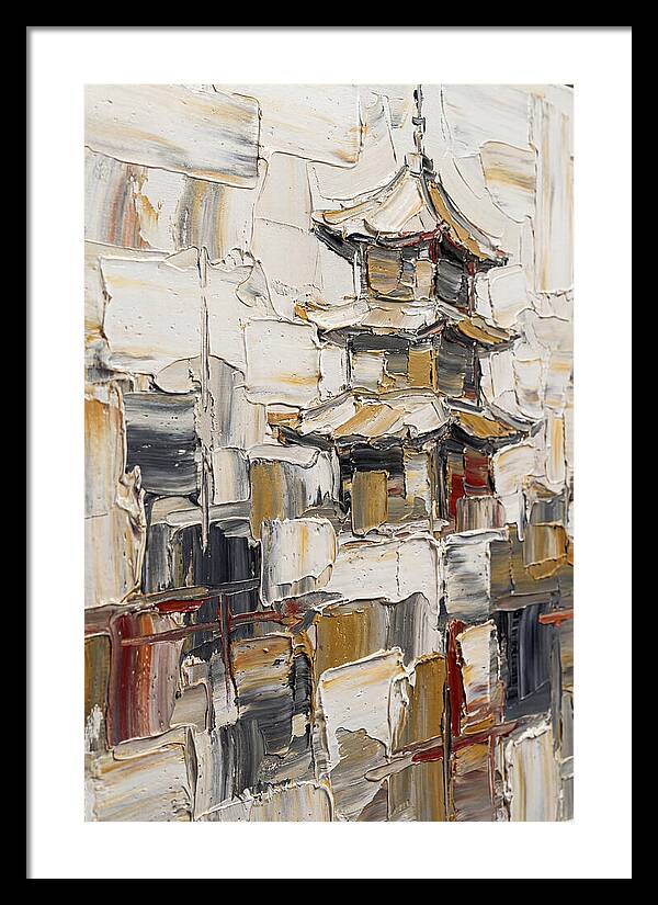 Pagoda In Palette Knife Style