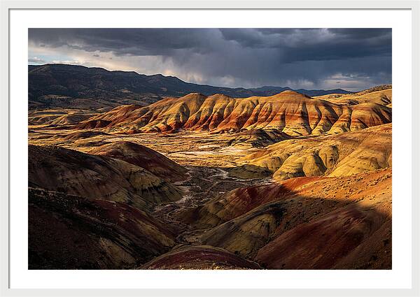 Painted Hills At Sunset
