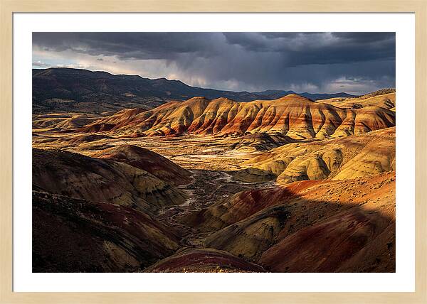 Painted Hills At Sunset