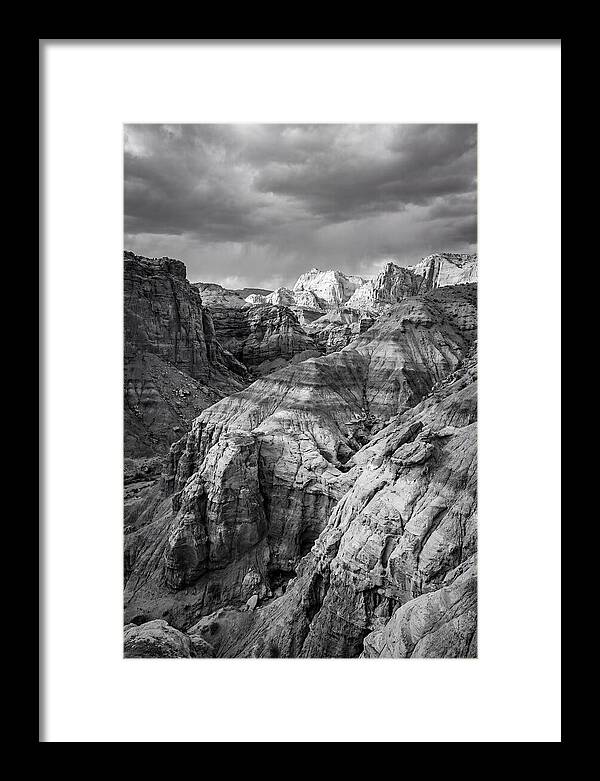 Painted Hills Strata In Monochrome