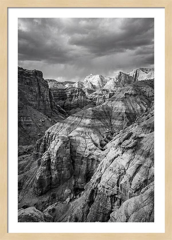 Painted Hills Strata In Monochrome