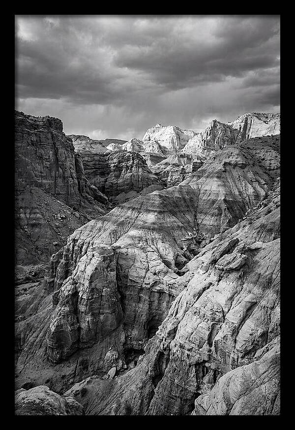 Painted Hills Strata In Monochrome