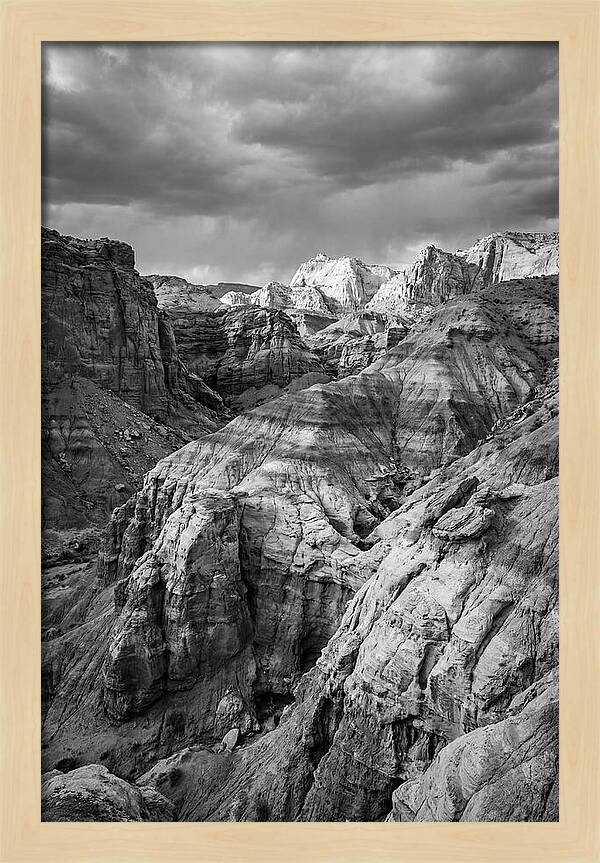 Painted Hills Strata In Monochrome