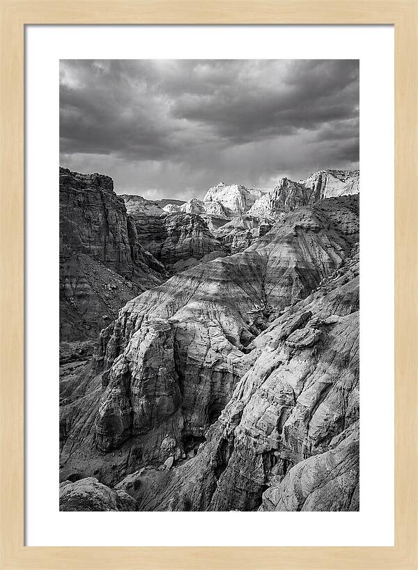 Painted Hills Strata In Monochrome