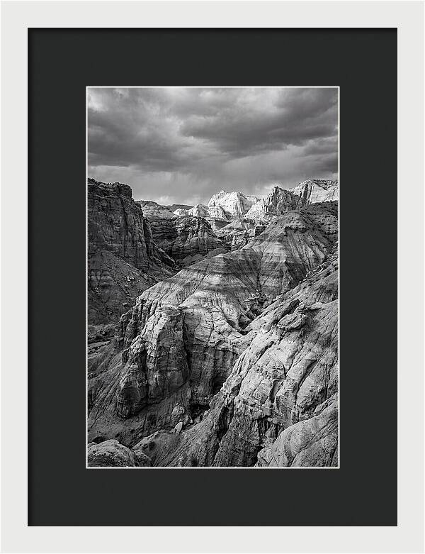 Painted Hills Strata In Monochrome