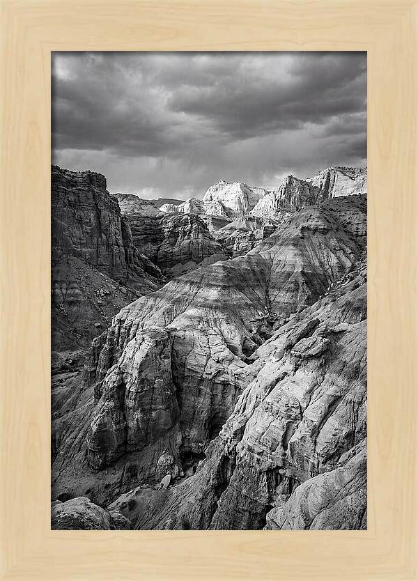 Painted Hills Strata In Monochrome