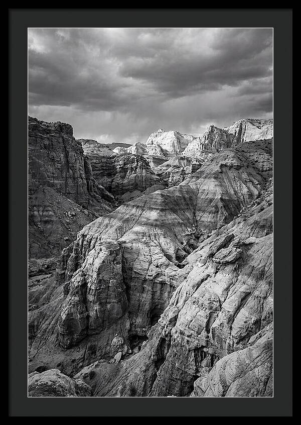 Painted Hills Strata In Monochrome