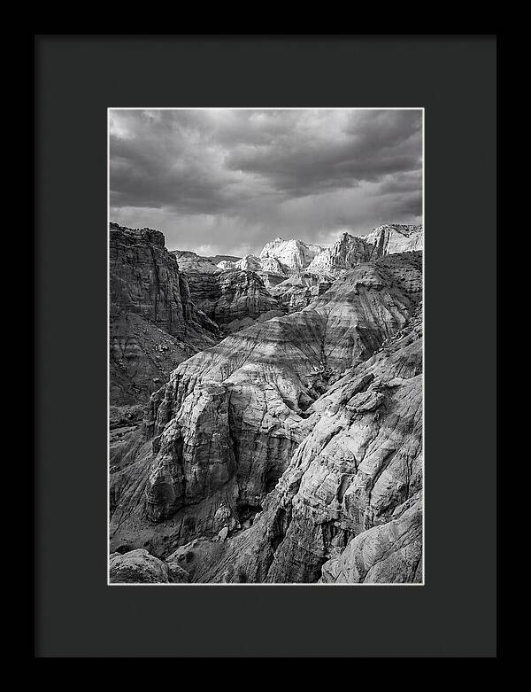 Painted Hills Strata In Monochrome