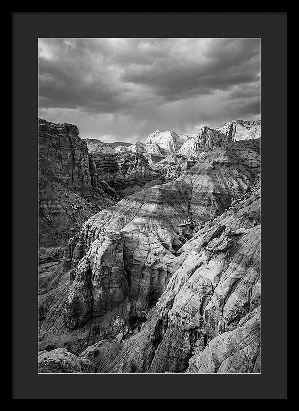 Painted Hills Strata In Monochrome