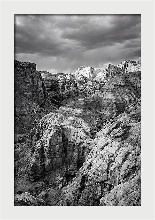 Painted Hills Strata In Monochrome