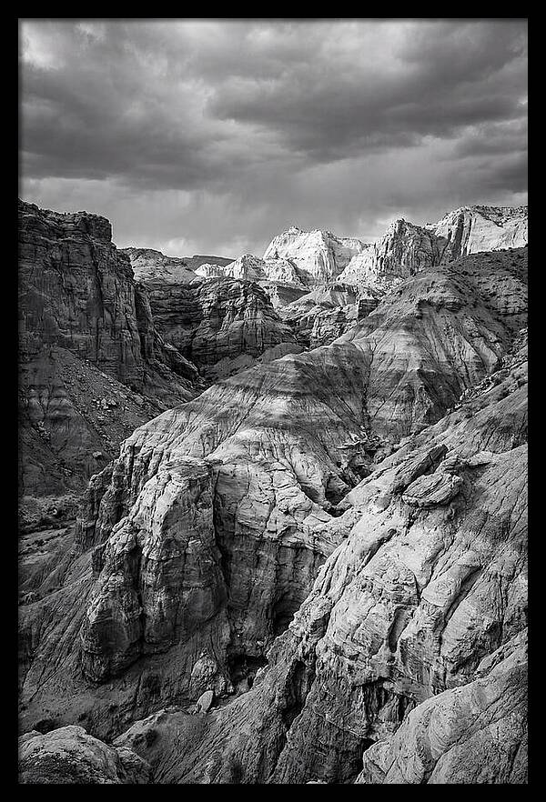 Painted Hills Strata In Monochrome