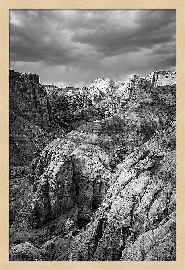 Painted Hills Strata In Monochrome