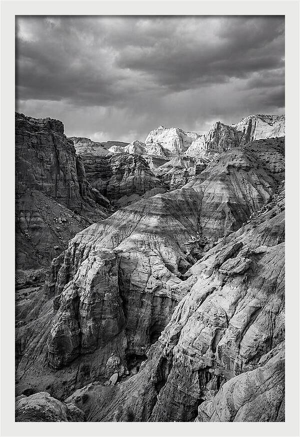 Painted Hills Strata In Monochrome