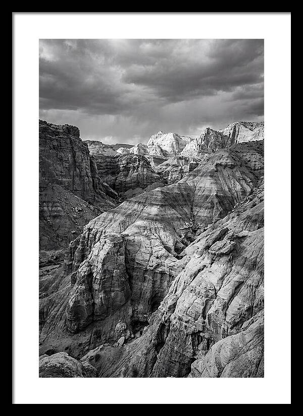 Painted Hills Strata In Monochrome
