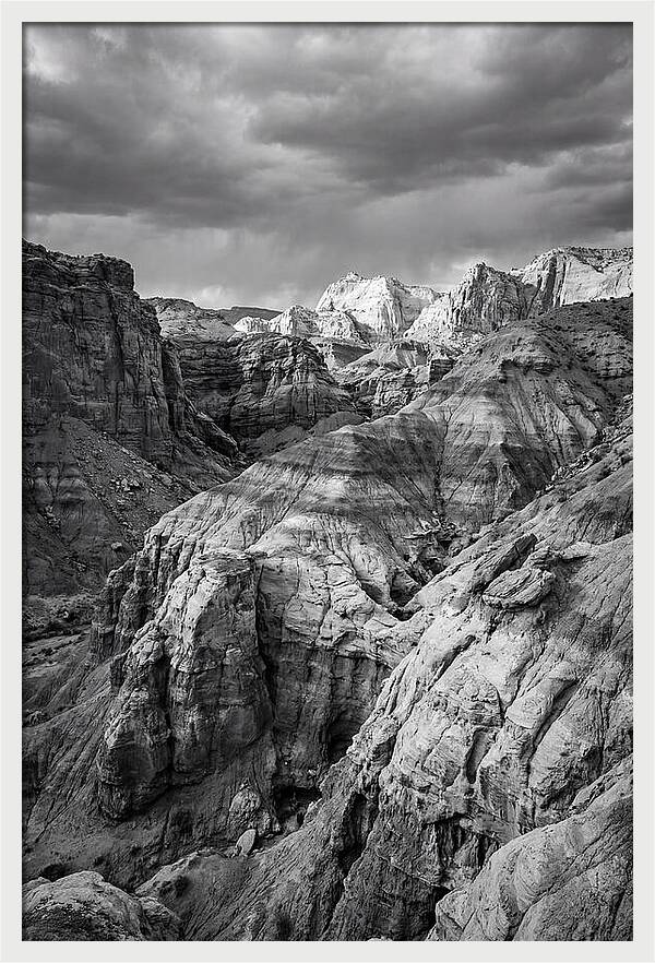 Painted Hills Strata In Monochrome