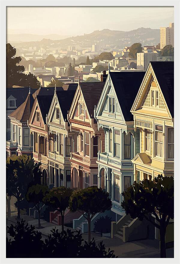 Painted Ladies In Pastel Hues