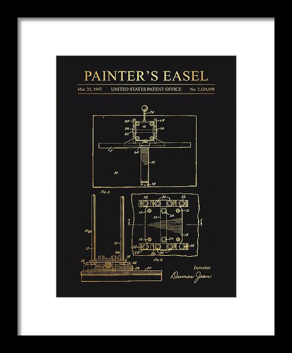 Painter's Easel Gold Patent Us2524898