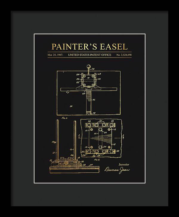 Painter's Easel Gold Patent Us2524898