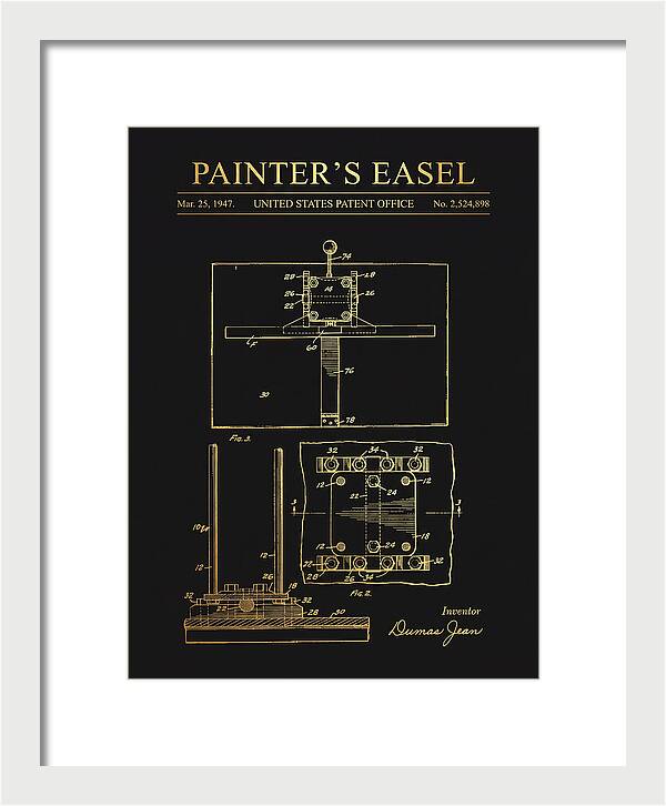 Painter's Easel Gold Patent Us2524898