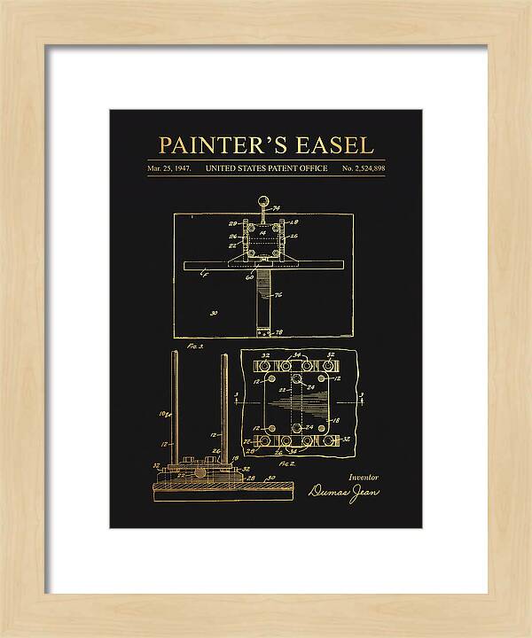Painter's Easel Gold Patent Us2524898