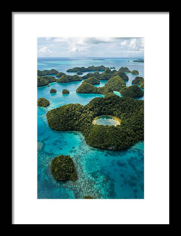 Palau Rock Islands Aerial View