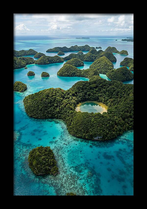Palau Rock Islands Aerial View