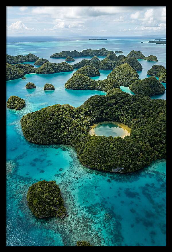 Palau Rock Islands Aerial View