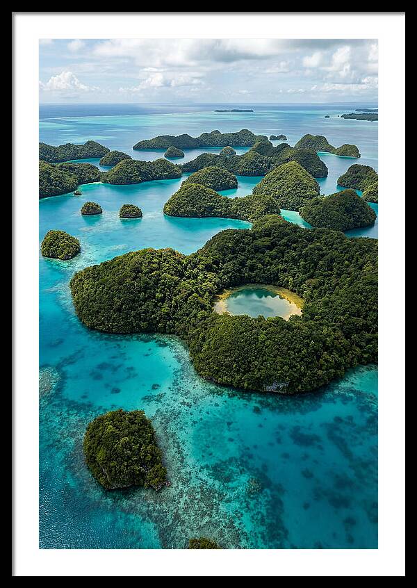 Palau Rock Islands Aerial View