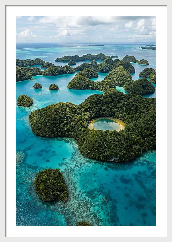 Palau Rock Islands Aerial View