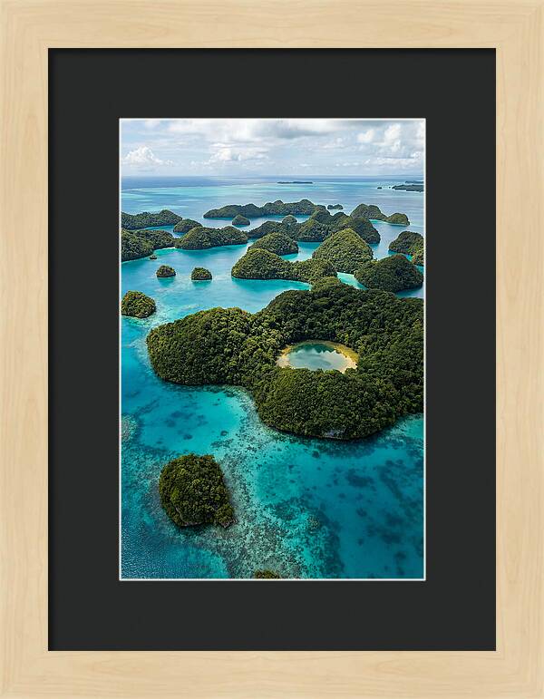 Palau Rock Islands Aerial View