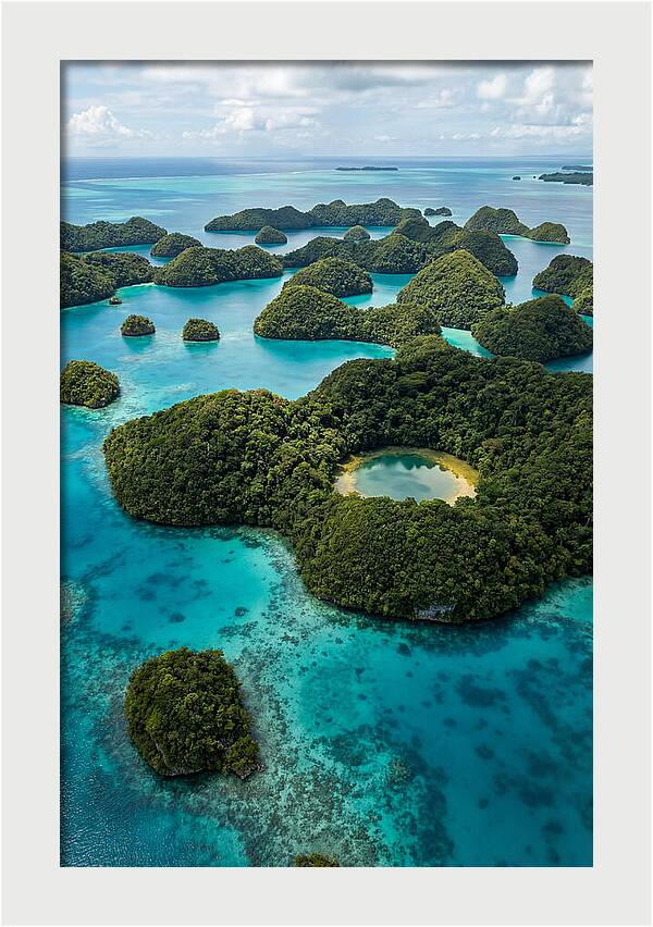 Palau Rock Islands Aerial View