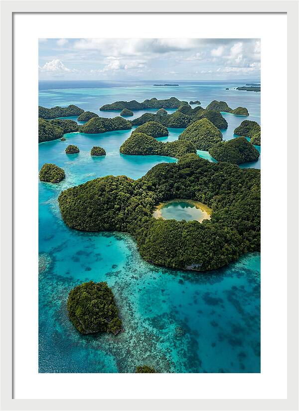 Palau Rock Islands Aerial View