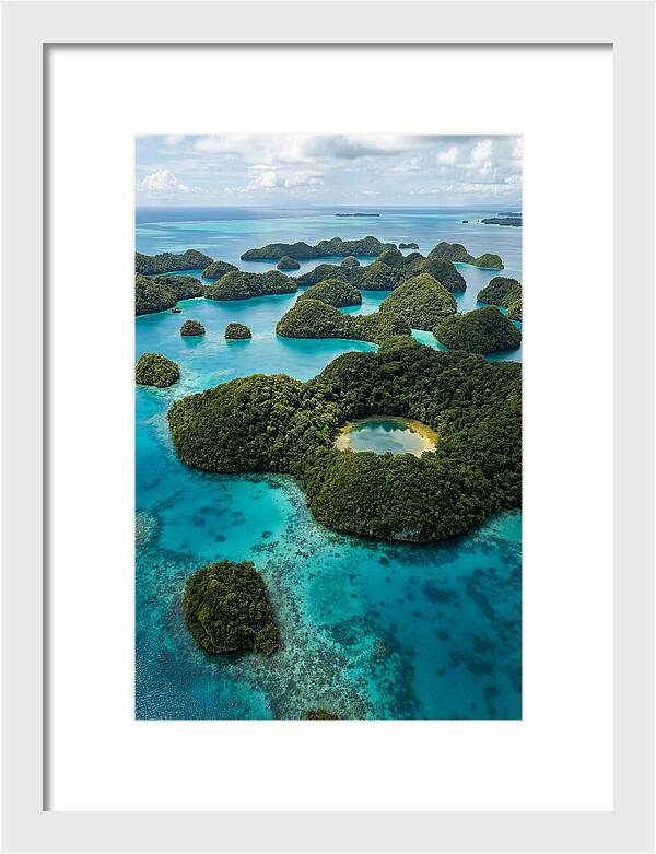 Palau Rock Islands Aerial View