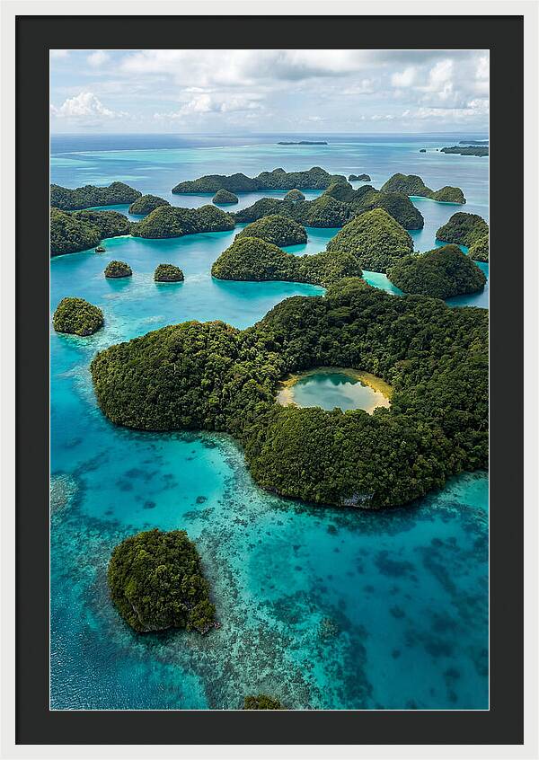 Palau Rock Islands Aerial View